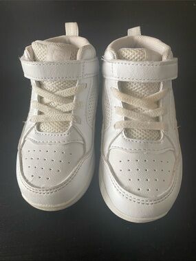 AND1 Kids White High-Top Sneakers - Size 8 Toddler (Excellent Condition)